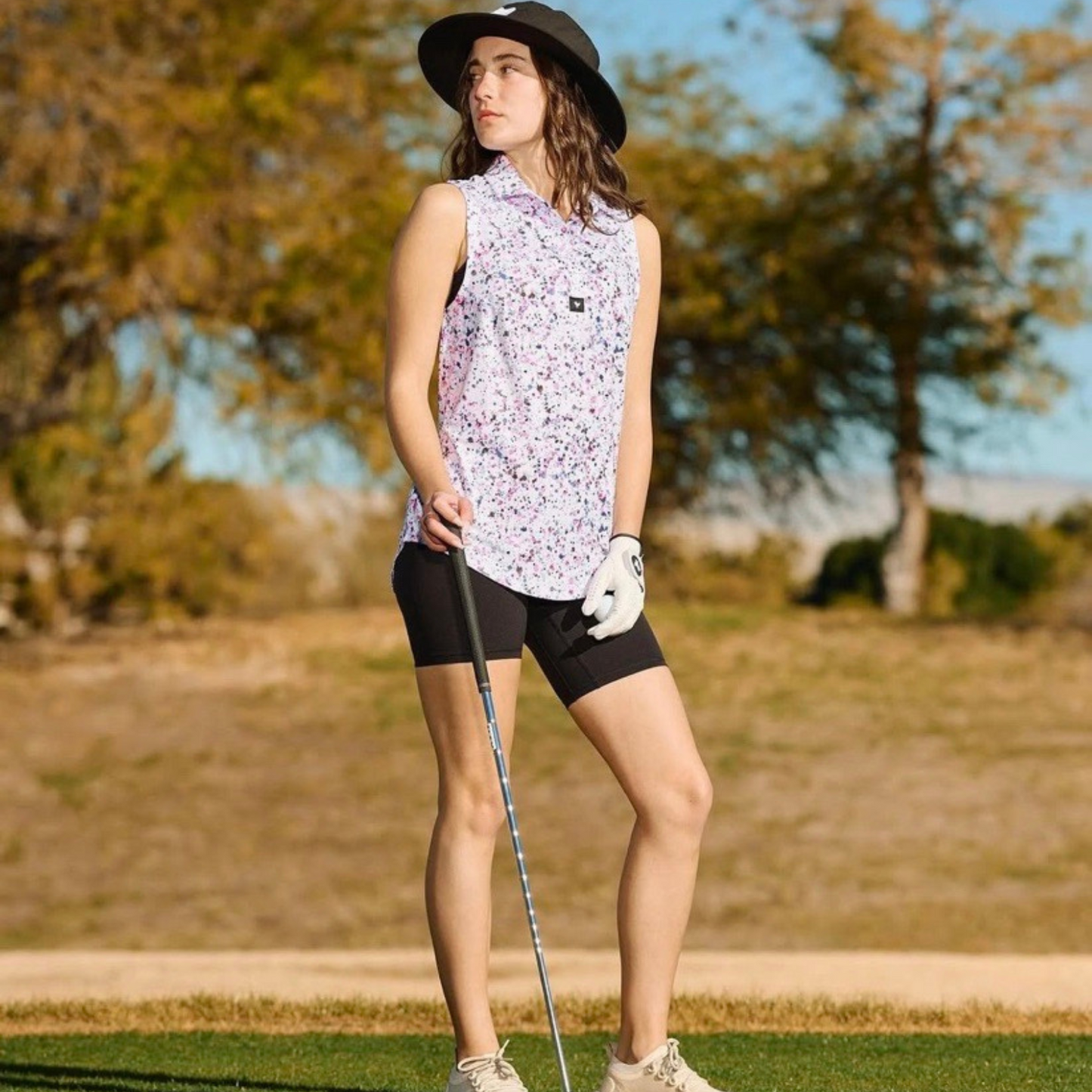 Female - Golf Polo - Paint Splatter 3