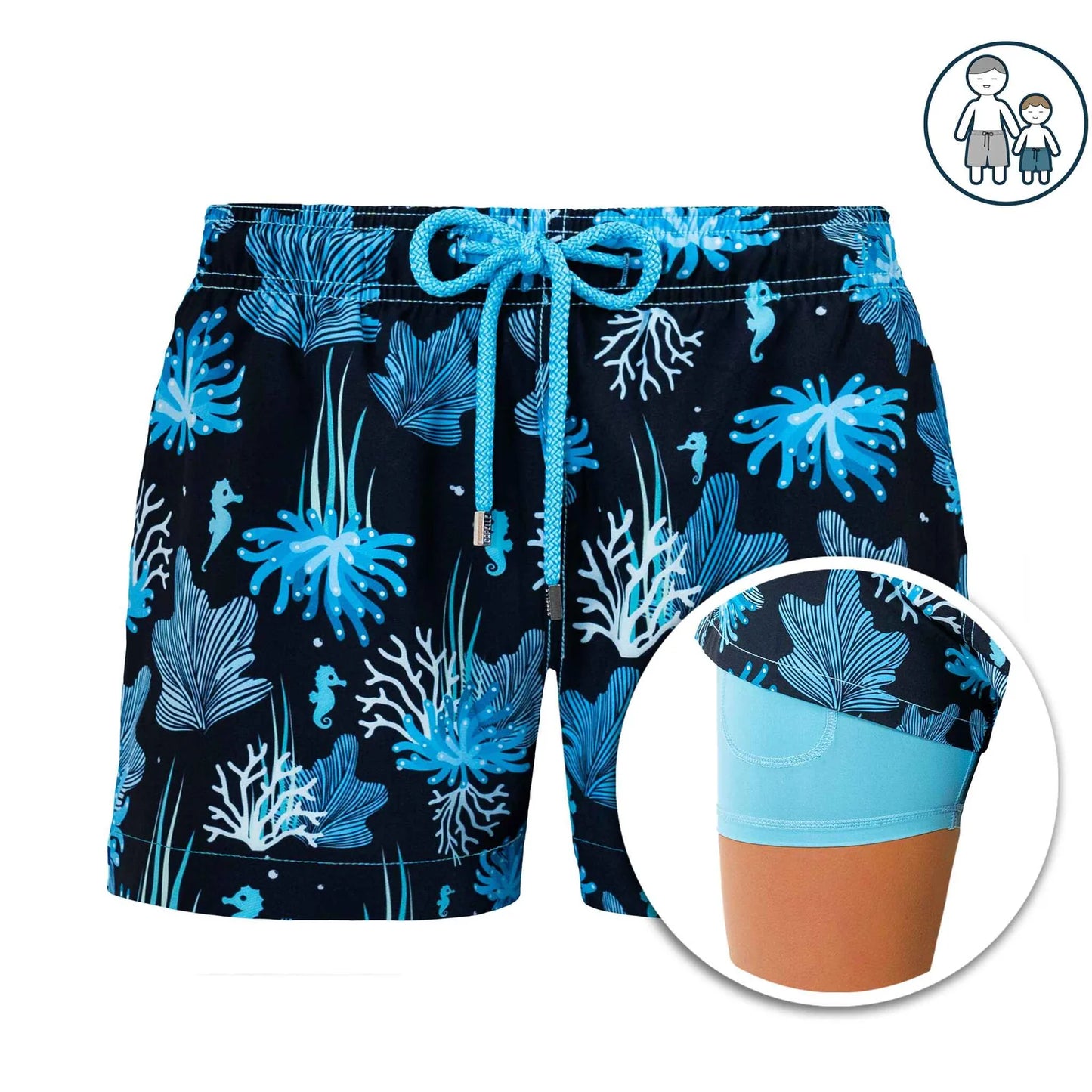 Collins Boys - Corales Hybrid Short