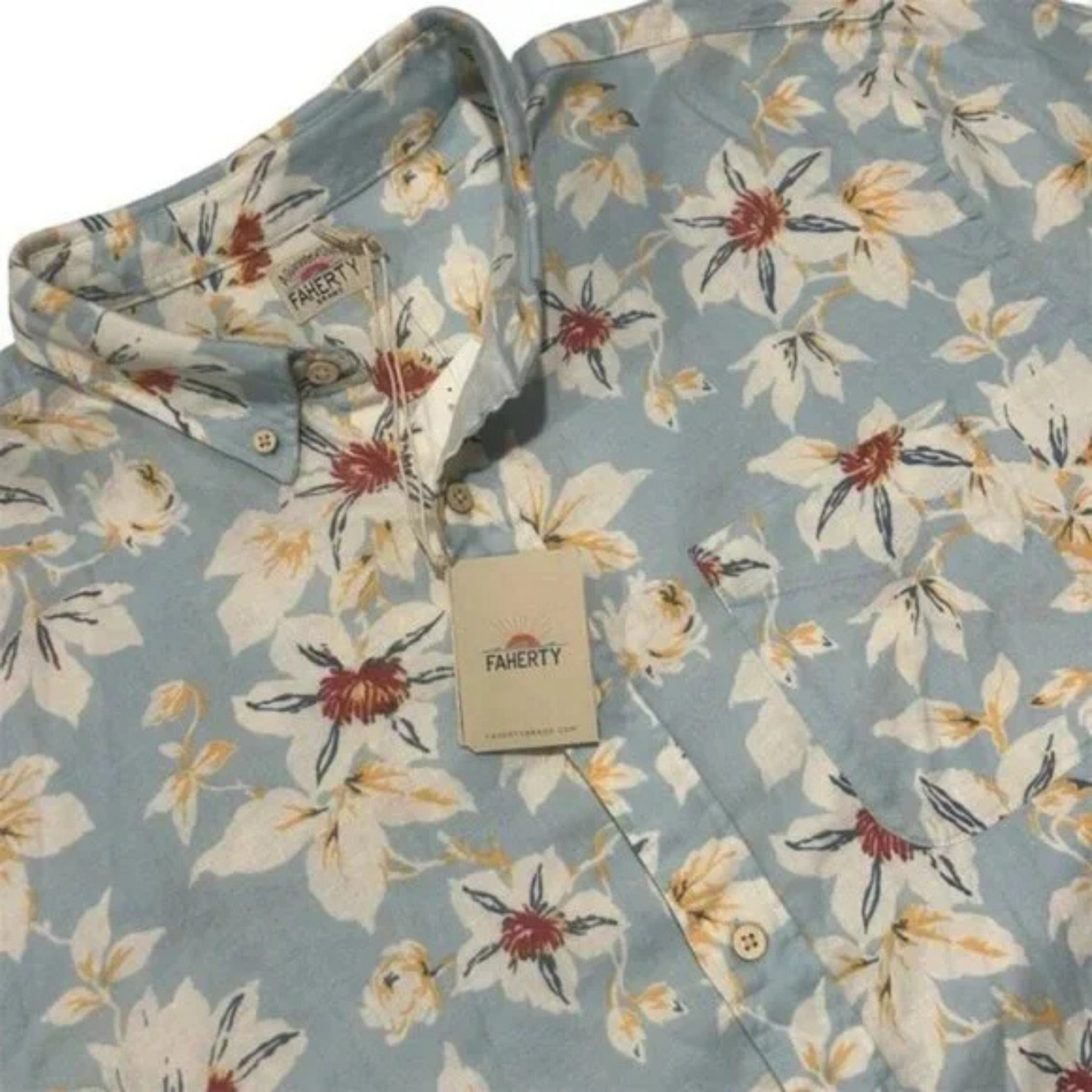 SS Breeze Shirt BSF-Blue Sky Floral