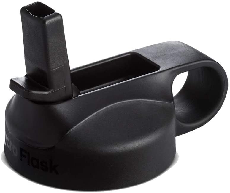 Wide Mouth Straw Lid Black