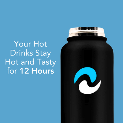 NuRich 32 oz Insulated Water Bottle with Straw Lid