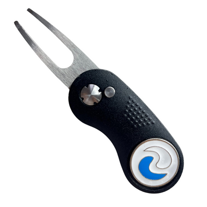 NuRich Golf Divot Repair Tool and Magnetic Ball Marker Golfer Accessory, Kids Men and Women All-Metal with Pop Up Button Golf Ball Marker Tools | Carry Inside Golf Bag or in Golfer Pocket