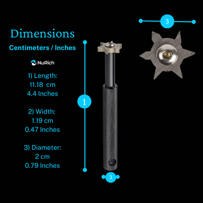 NuRich Golf Club Groove Sharpener Golf Accessory Tool Made for Re-Grooving Clubs, Irons, Pitching Wedge, Sand Wedges, Driver, Easily Attach to Golf Bag to Bring On Golf Courses