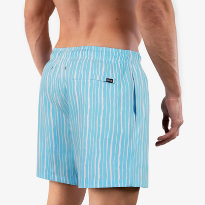 Blue Hamptons - Mid Length Hybrid Short