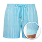 Blue Hamptons - Mid Length Hybrid Short