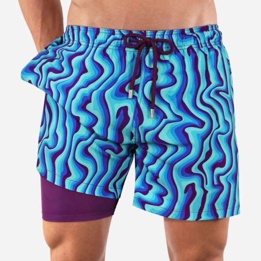 Blue Bells - Mid Length Hybrid Short