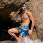 Blue Jungle - Mid Length Hybrid Short
