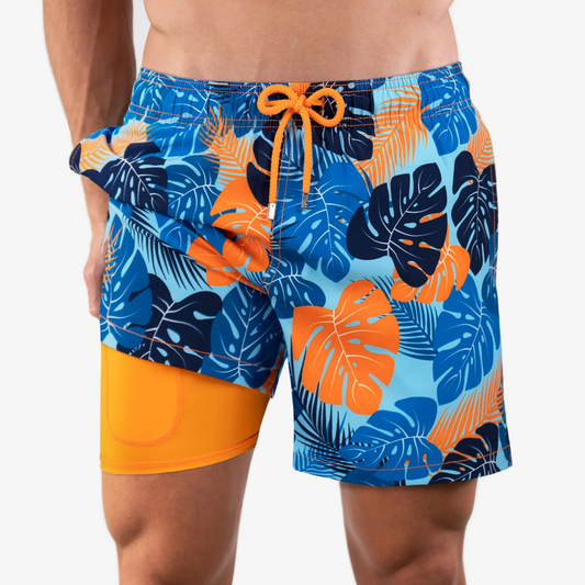 Blue Jungle - Mid Length Hybrid Short