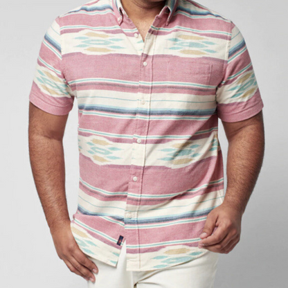 SS Coast Shirt RSK-RED Summer Ikat