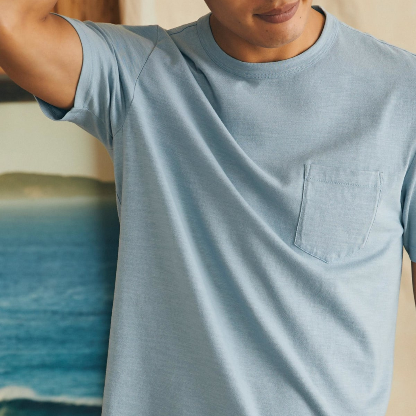 Sunwashed Pocket Tee BBZ-Blue Breeze