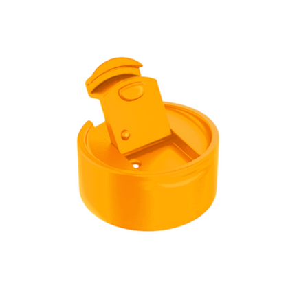 NuRich Hydro Wide Mouth Flip and Sip Replacement Coffee Lid or Cap Accessories Compatible with Hydroflask, Nalgene, and Many More Top Water Bottle Brands Sizes 12 16 18 20 32 40 64 Ounce - Mango Orange